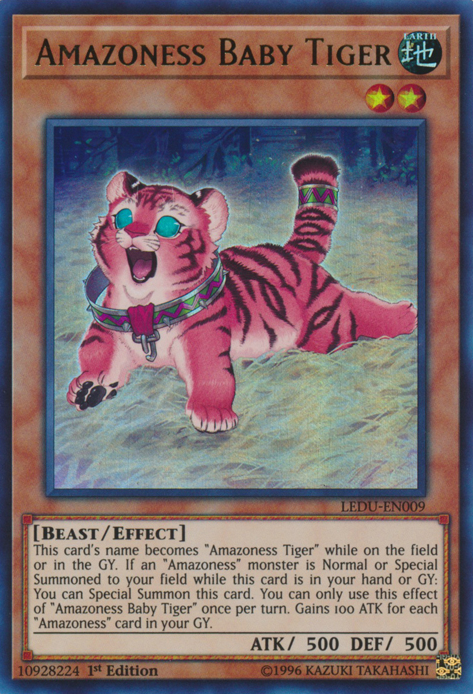 Amazoness Baby Tiger [LEDU-EN009] Ultra Rare | Exor Games Truro