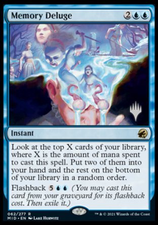 Memory Deluge (Promo Pack) [Innistrad: Midnight Hunt Promos] | Exor Games Truro