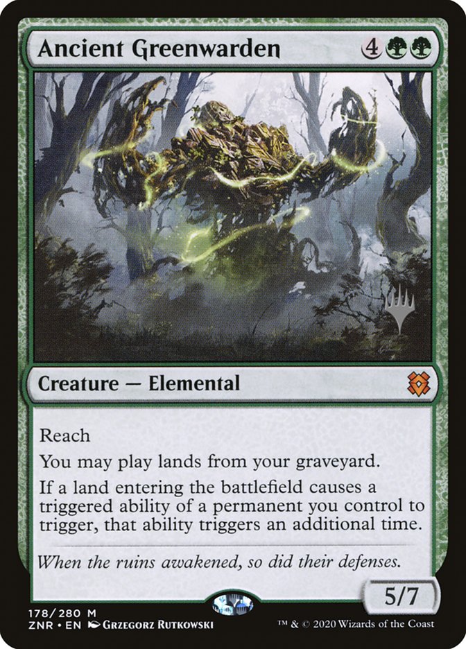 Ancient Greenwarden (Promo Pack) [Zendikar Rising Promos] | Exor Games Truro