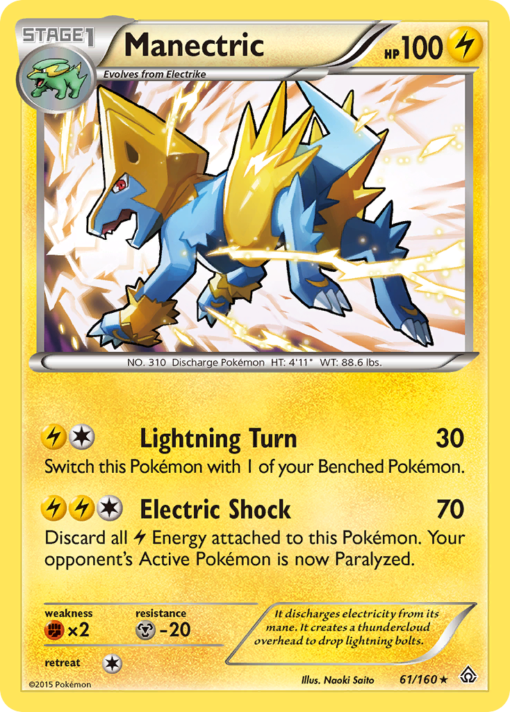 Manectric (61/160) [XY: Primal Clash] | Exor Games Truro