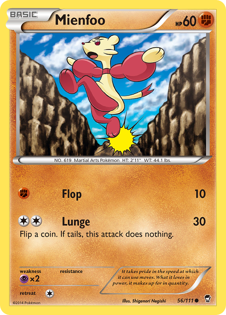 Mienfoo (56/111) [XY: Furious Fists] | Exor Games Truro