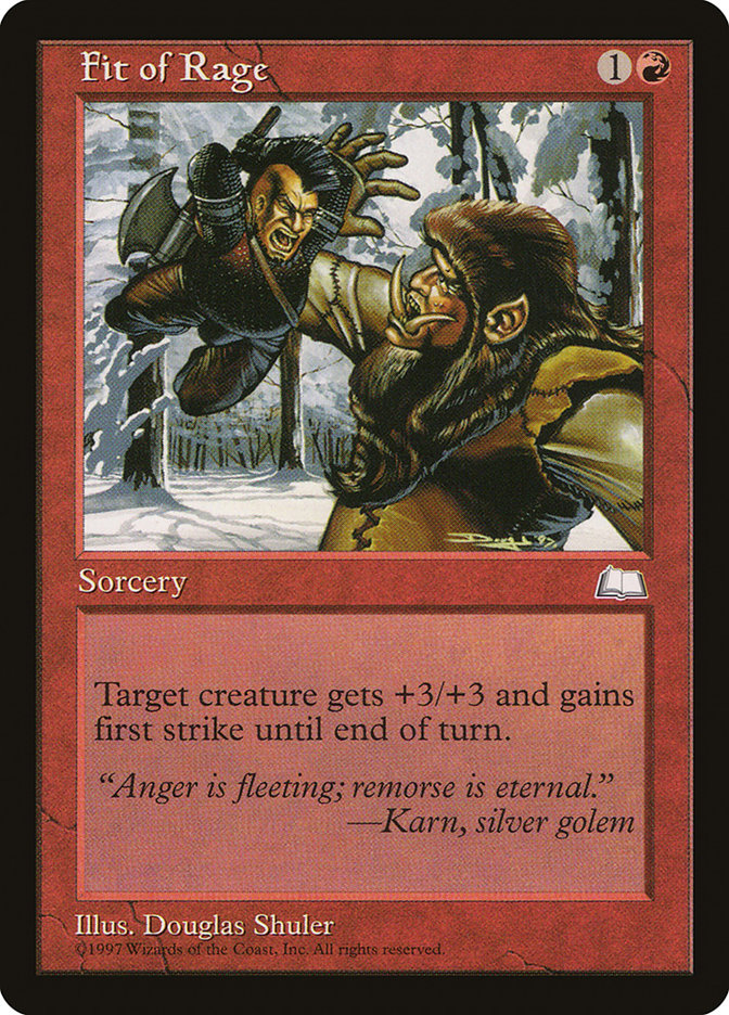 Fit of Rage [Weatherlight] | Exor Games Truro
