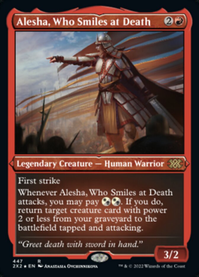 Alesha, Who Smiles at Death (Foil Etched) [Double Masters 2022] | Exor Games Truro