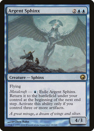 Argent Sphinx [Scars of Mirrodin] | Exor Games Truro