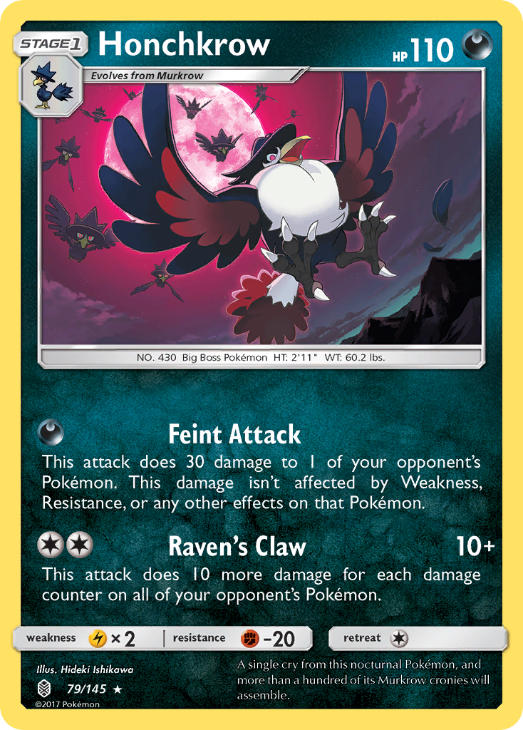 Honchkrow (79/145) [Sun & Moon: Guardians Rising] | Exor Games Truro