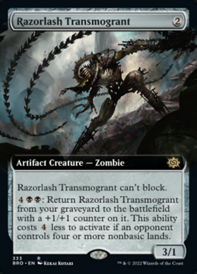 Razorlash Transmogrant (Extended Art) [The Brothers' War] | Exor Games Truro