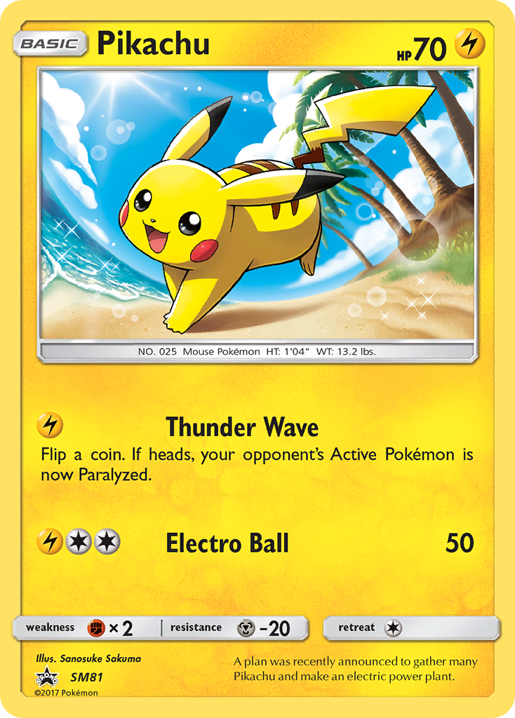 Pikachu (SM81) [Sun & Moon: Black Star Promos] | Exor Games Truro