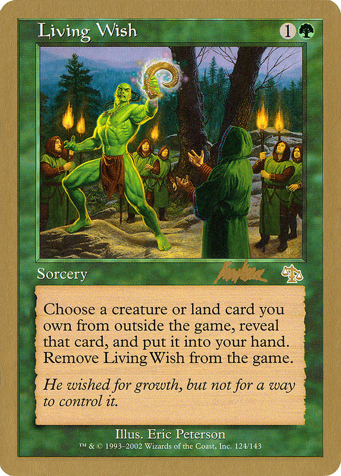 Living Wish (Brian Kibler) [World Championship Decks 2002] | Exor Games Truro
