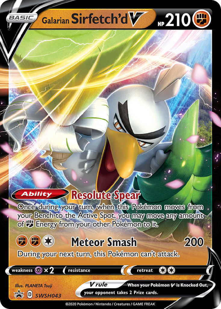 Galarian Sirfetch'd V (SWSH043) [Sword & Shield: Black Star Promos] | Exor Games Truro