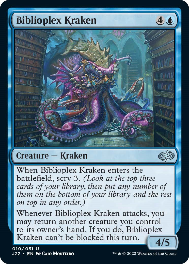 Biblioplex Kraken [Jumpstart 2022] | Exor Games Truro