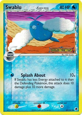 Swablu (65/101) (Delta Species) (Stamped) [EX: Dragon Frontiers] | Exor Games Truro