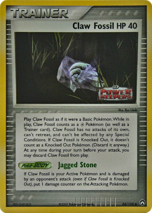 Claw Fossil (84/108) (Stamped) [EX: Power Keepers] | Exor Games Truro