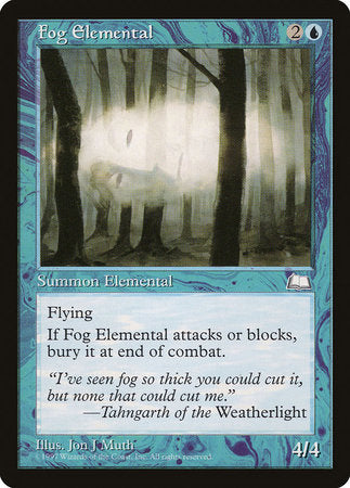 Fog Elemental [Weatherlight] | Exor Games Truro