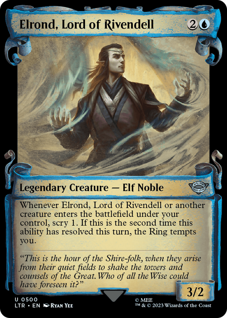 Elrond, Lord of Rivendell [The Lord of the Rings: Tales of Middle-Earth Showcase Scrolls] | Exor Games Truro