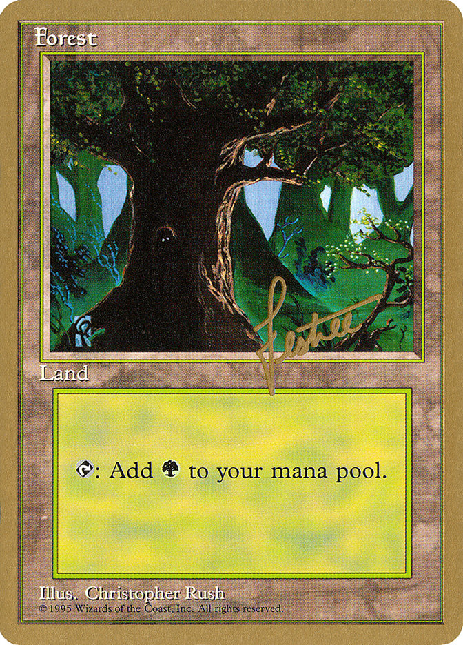 Forest (bl377) (Bertrand Lestree) [Pro Tour Collector Set] | Exor Games Truro