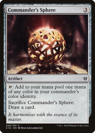 Commander's Sphere [Commander 2016] | Exor Games Truro