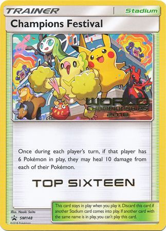 Champions Festival(SM148) (2018 Top Sixteen) [Sun & Moon: Black Star Promos] | Exor Games Truro