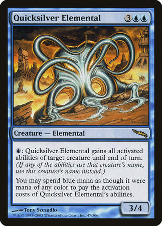 Quicksilver Elemental [Mirrodin] | Exor Games Truro