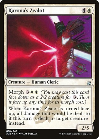 Karona's Zealot [Masters 25] | Exor Games Truro