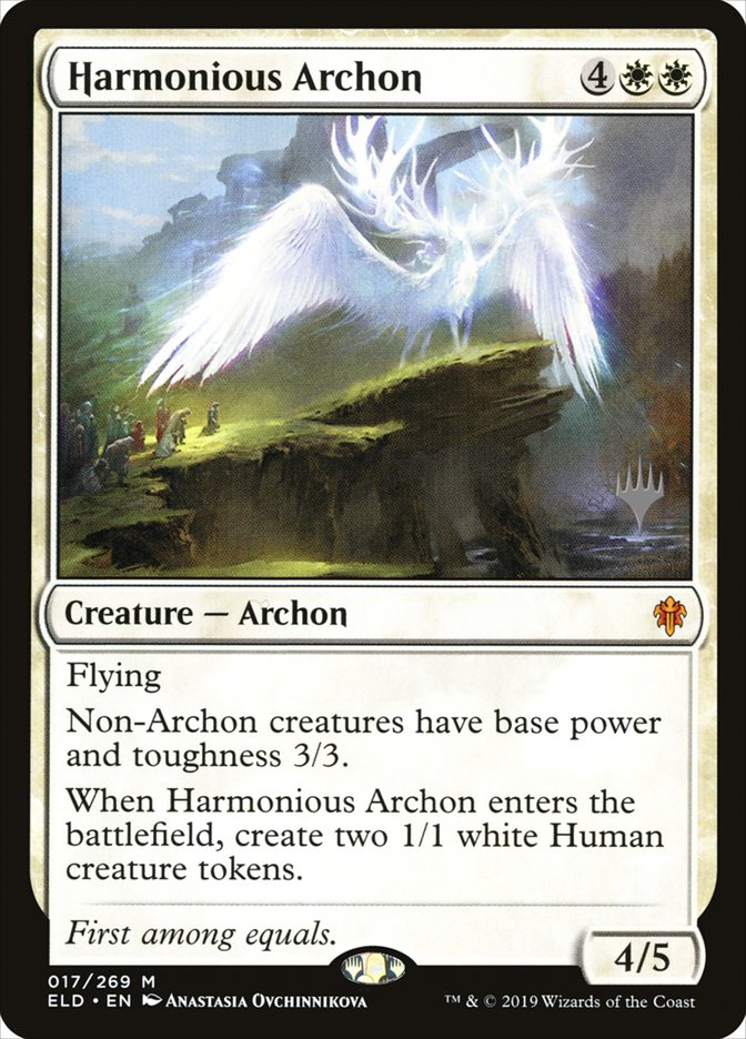 Harmonious Archon (Promo Pack) [Throne of Eldraine Promos] | Exor Games Truro