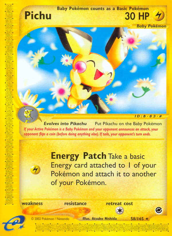Pichu (58/165) [Expedition: Base Set] | Exor Games Truro