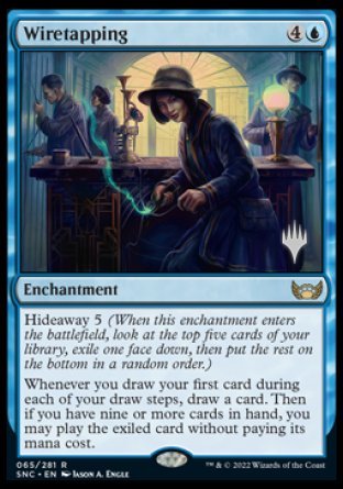 Wiretapping (Promo Pack) [Streets of New Capenna Promos] | Exor Games Truro