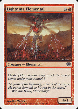 Lightning Elemental [Ninth Edition] | Exor Games Truro