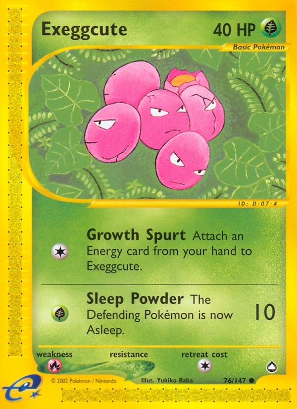 Exeggcute (76/147) [Aquapolis] | Exor Games Truro