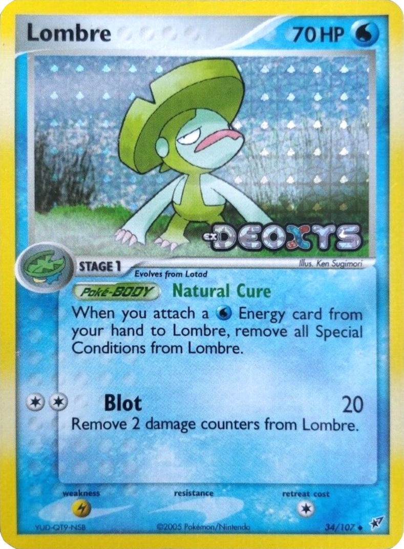 Lombre (34/107) (Stamped) [EX: Deoxys] | Exor Games Truro