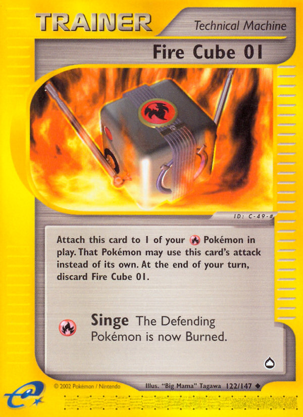 Fire Cube 01 (122/147) [Aquapolis] | Exor Games Truro