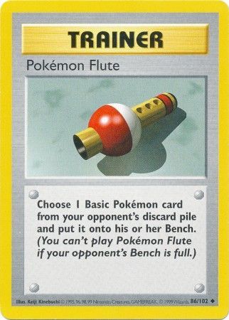 Pokemon Flute (86/102) [Base Set Shadowless Unlimited] | Exor Games Truro