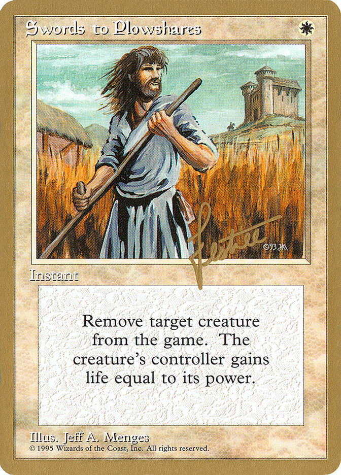 Swords to Plowshares (Bertrand Lestree) [Pro Tour Collector Set] | Exor Games Truro
