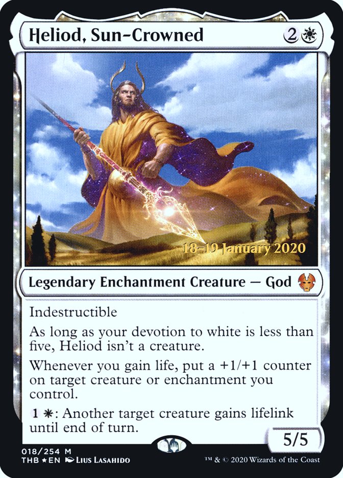 Heliod, Sun-Crowned [Theros Beyond Death Prerelease Promos] | Exor Games Truro