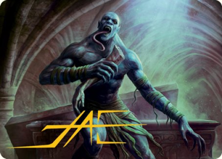 Ghoul Art Card (Gold-Stamped Signature) [Dungeons & Dragons: Adventures in the Forgotten Realms Art Series] | Exor Games Truro