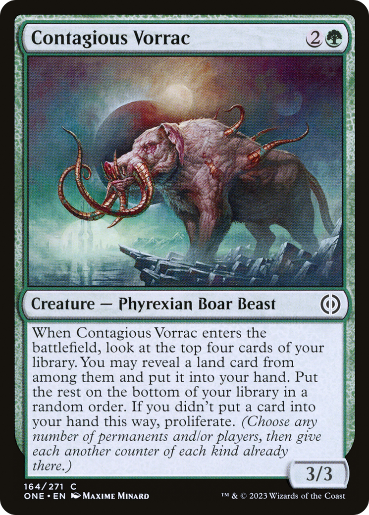 Contagious Vorrac [Phyrexia: All Will Be One] | Exor Games Truro