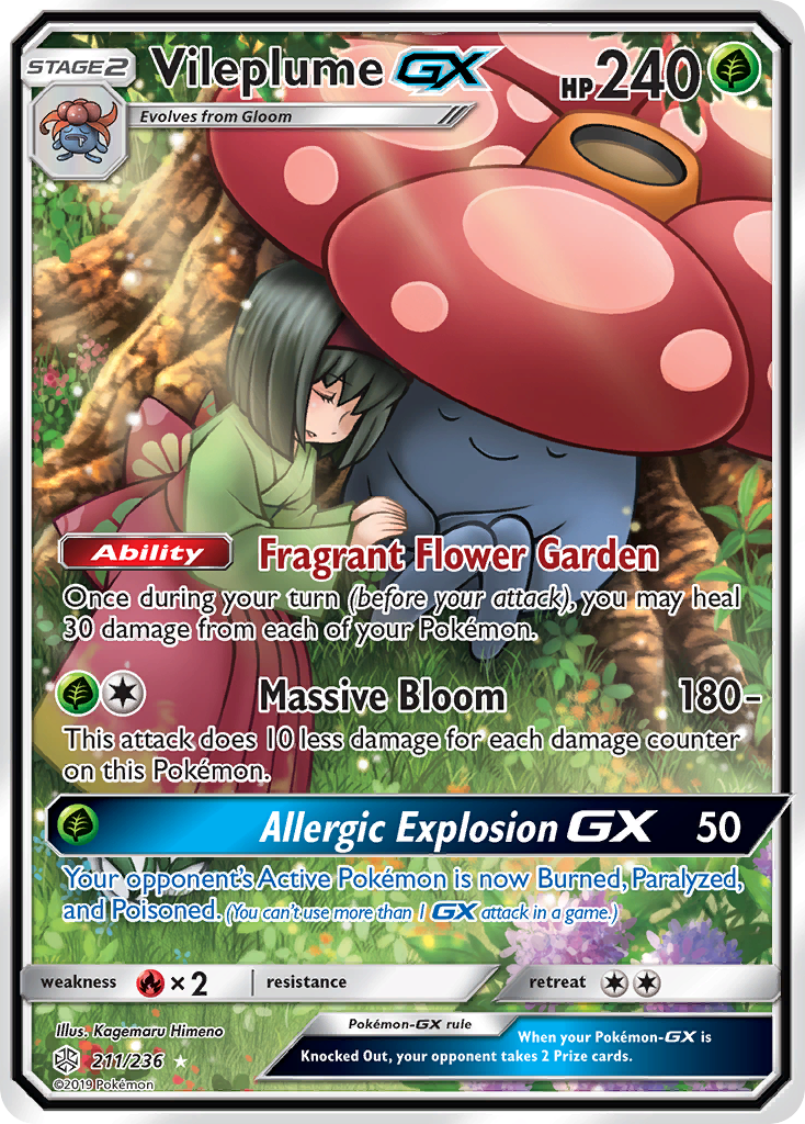 Vileplume GX (211/236) [Sun & Moon: Cosmic Eclipse] | Exor Games Truro