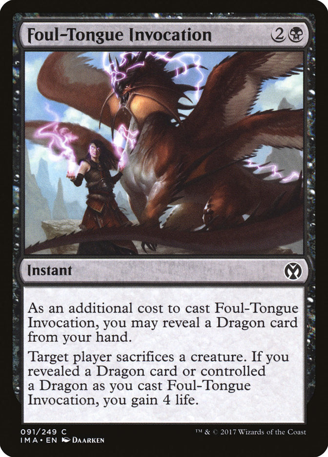 Foul-Tongue Invocation [Iconic Masters] | Exor Games Truro