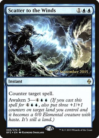 Scatter to the Winds [Battle for Zendikar Promos] | Exor Games Truro