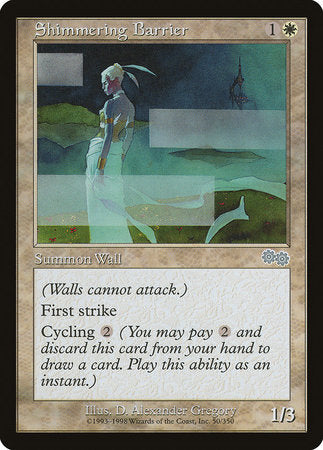 Shimmering Barrier [Urza's Saga] | Exor Games Truro