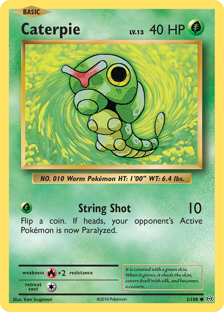 Caterpie (3/108) [XY: Evolutions] | Exor Games Truro