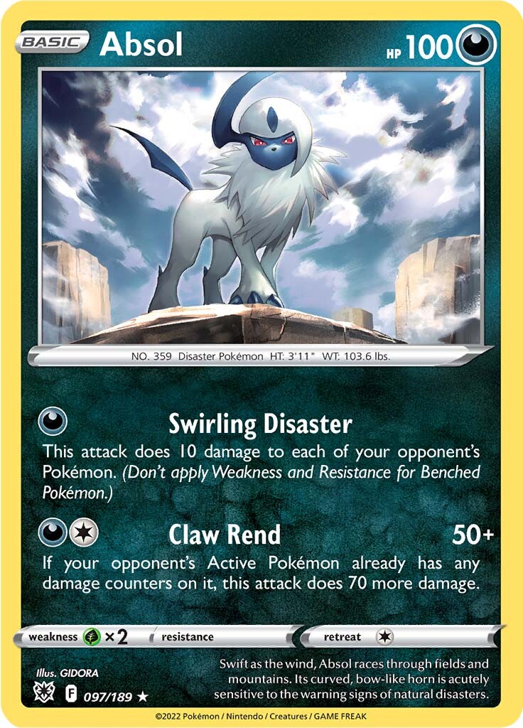 Absol (097/189) (Theme Deck Exclusive) [Sword & Shield: Astral Radiance] | Exor Games Truro