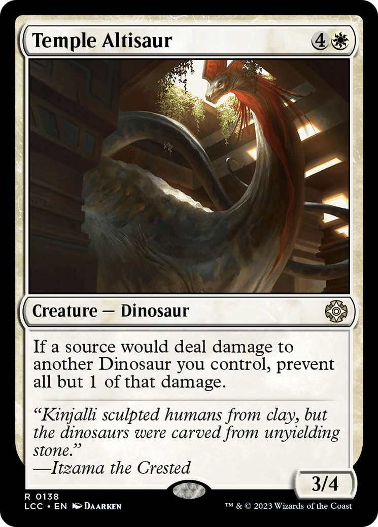 Temple Altisaur [The Lost Caverns of Ixalan Commander] | Exor Games Truro