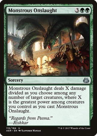 Monstrous Onslaught [Aether Revolt] | Exor Games Truro
