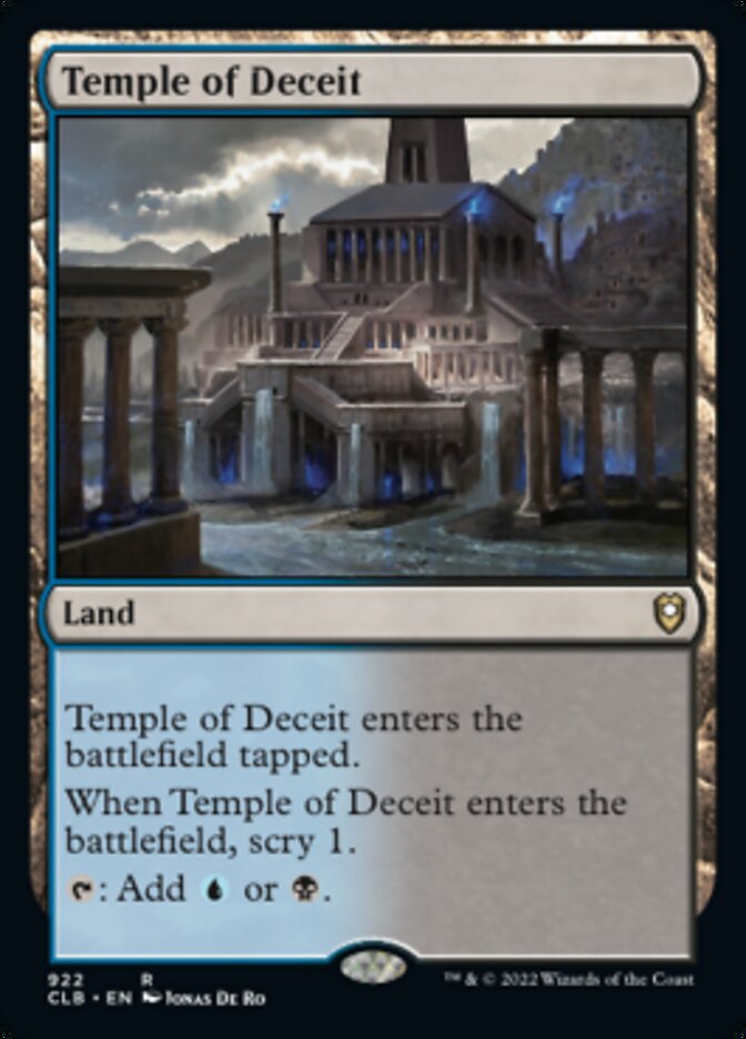 Temple of Deceit [Commander Legends: Battle for Baldur's Gate] | Exor Games Truro