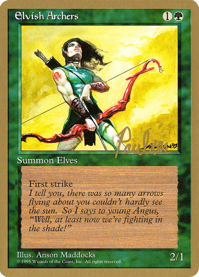 Elvish Archers (Preston Poulter) [Pro Tour Collector Set] | Exor Games Truro