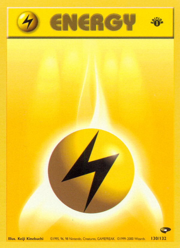 Lightning Energy (130/132) [Gym Challenge 1st Edition] | Exor Games Truro