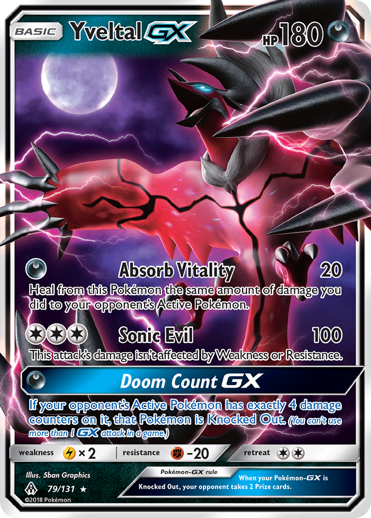 Yveltal GX (79/131) [Sun & Moon: Forbidden Light] | Exor Games Truro