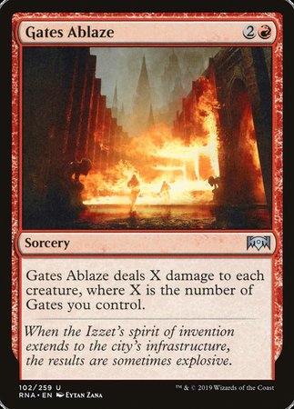 Gates Ablaze [Ravnica Allegiance] | Exor Games Truro