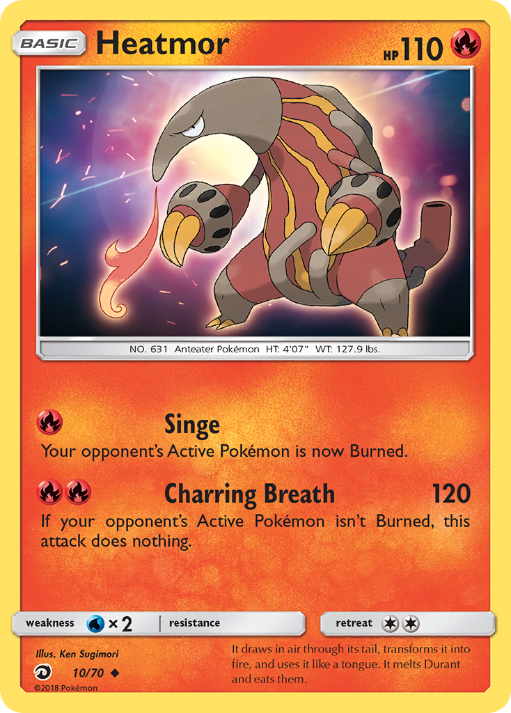Heatmor (10/70) [Sun & Moon: Dragon Majesty] | Exor Games Truro