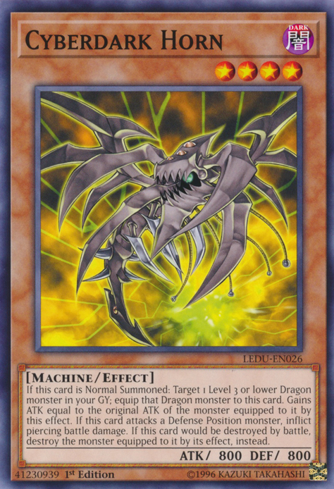 Cyberdark Horn [LEDU-EN026] Common | Exor Games Truro